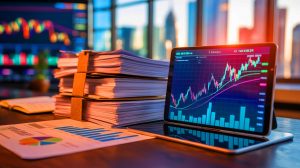 Illustration de l'assurance-vie et de ses rendements financiers, créée par intelligence artificielle.
