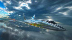 Illustration de l'impact potentiel des gouttes de pluie sur les engins hypersoniques, générée par intelligence artificielle.