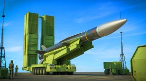 Illustration de l'essai du missile hypersonique V-MAX, générée par intelligence artificielle.