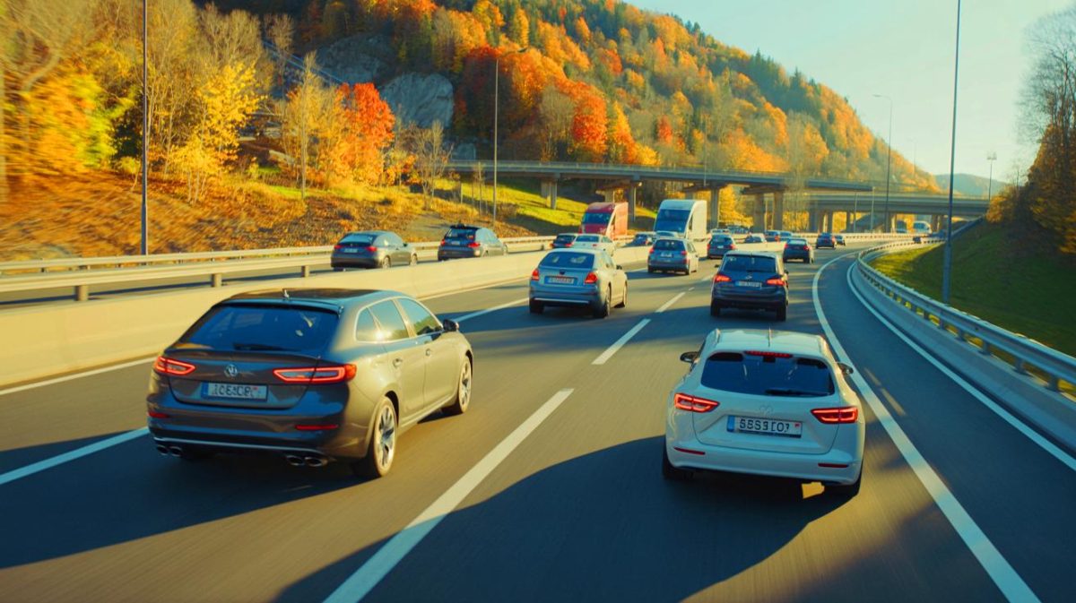 « Rouler trop lentement va vous coûter cher » : ce pays voisin de la France s’apprête à sanctionner les conducteurs trop lents Illustration de la proposition de législation suisse pour sanctionner la lenteur excessive au volant, générée par intelligence artificielle.