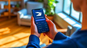 Illustration de la sécurité renforcée des virements bancaires à La Banque Postale, générée par intelligence artificielle.