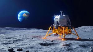 Illustration de l'atterrisseur lunaire Lanyue lors d'un essai réussi en Chine.