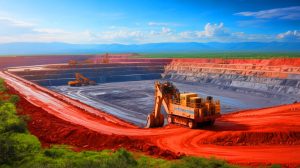 Illustration de la fermeture de la mine de lithium de Jianxiawo par CATL en Chine.