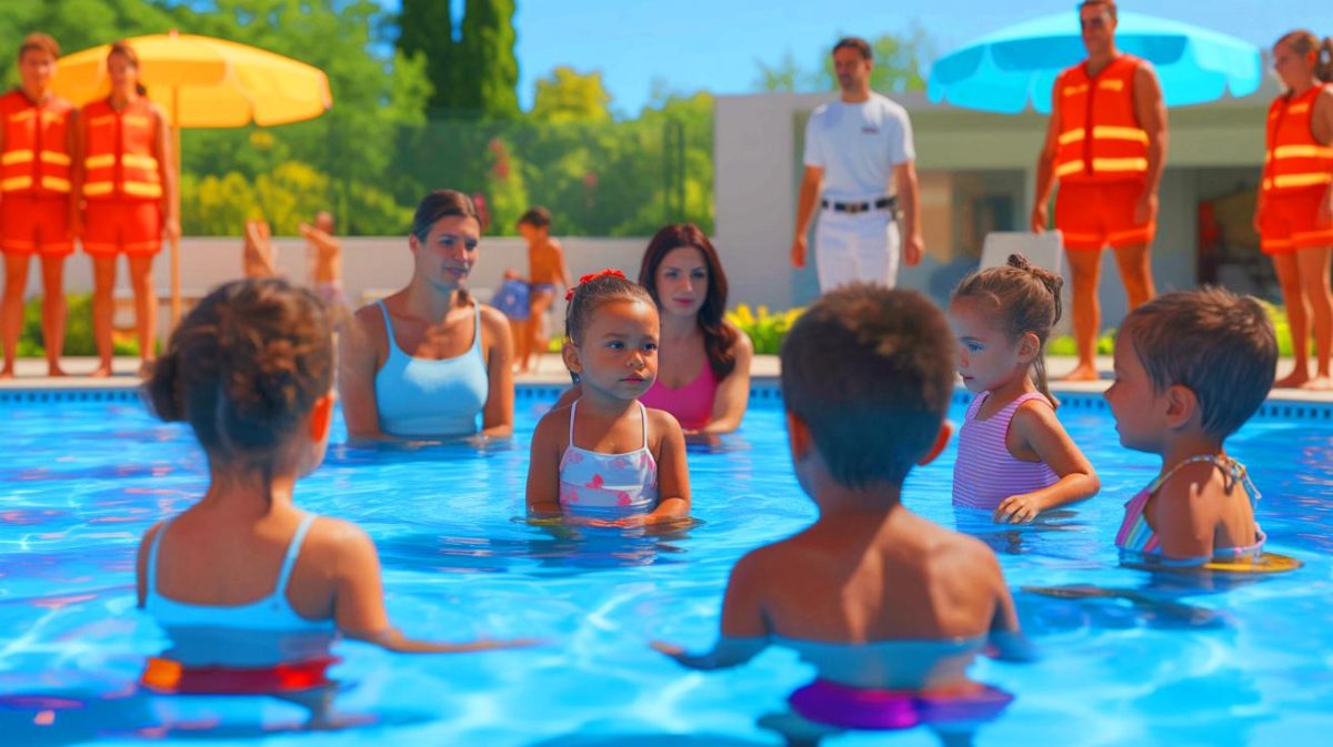 « Une mère condamnée pour négligence » : ce drame en piscine prouve que la responsabilité parentale dépasse la présence de maîtres-nageurs Illustration de la responsabilité parentale lors d'une activité en piscine après un accident survenu pendant un anniversaire.