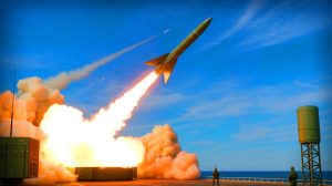 Illustration de la réussite du tir d'essai du missile hypersonique V-MAX par la France.