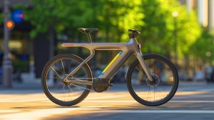Illustration de la révolution du vélo électrique avec le modèle Pi-POP à autonomie illimitée.