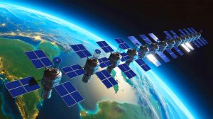 Illustration de la constellation de satellites Ada Space pour les datacenters en orbite.