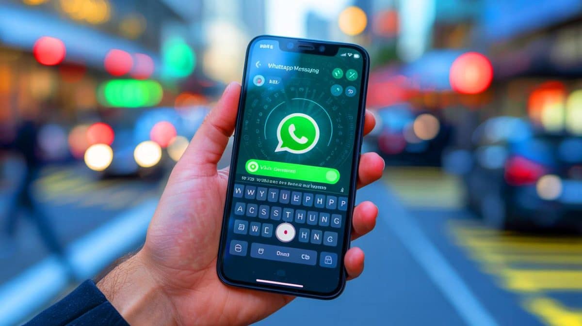 « Cette révolution bouleverse tout » : les États-Unis accusent WhatsApp de détruire 2 000 emplois dans les télécoms Illustration de l'innovation vocale intégrée de WhatsApp révolutionnant les communications.