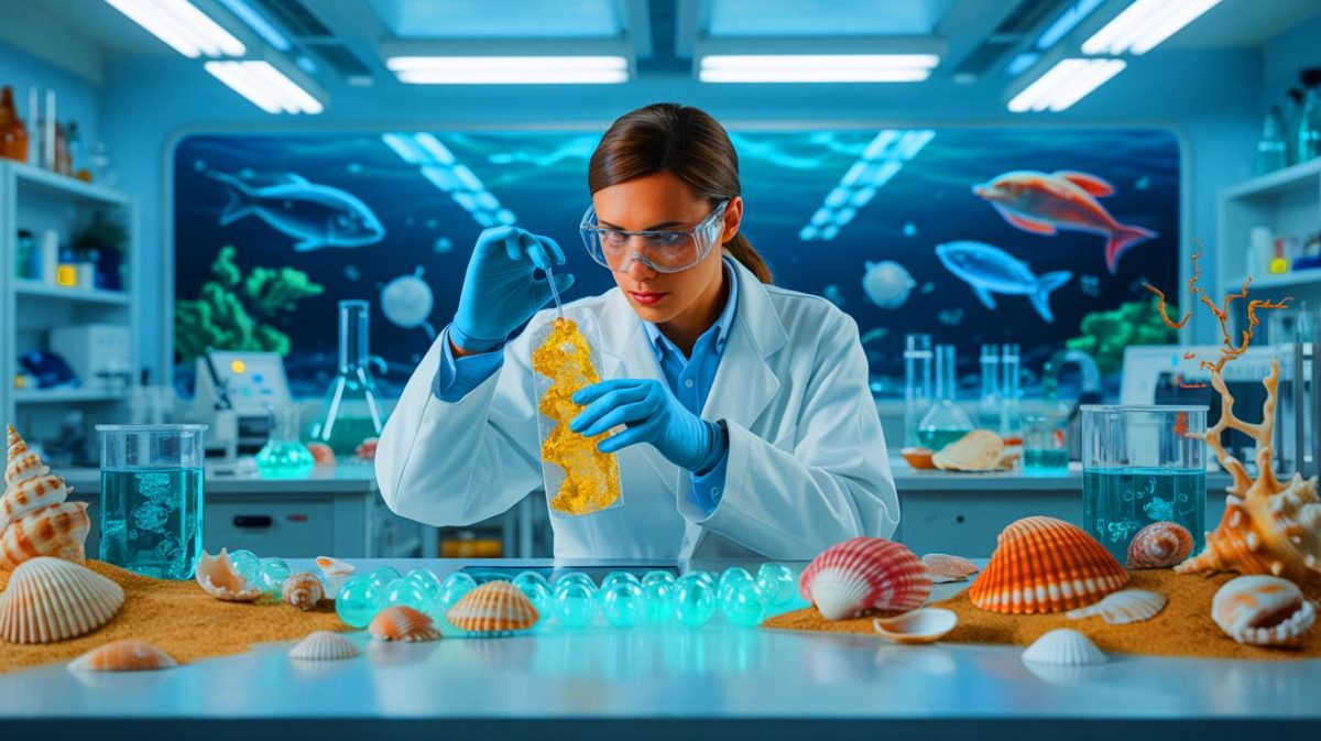 Des scientifiques affirment que « ce nouveau plastique pourrait sauver nos océans » mais critiquent l’industrie pétrolière Illustration de la création d'un matériau biodégradable à partir de minéraux de coquillages et de polymères naturels.