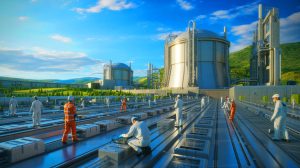 Illustration de la sélection de 11 projets de réacteurs nucléaires avancés par les États-Unis pour renforcer leur leadership énergétique.