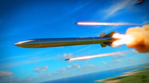 Illustration de la réussite du tir d'essai du missile hypersonique V-MAX par la France.