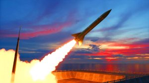 Illustration de la réussite du tir d'essai du missile hypersonique V-MAX par la France.