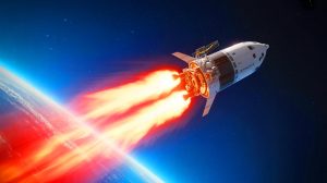 Illustration de la mission SpaceX Dragon rapportant 3 000 kg de matériel scientifique de l'ISS.