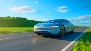 Illustration de l'économie réalisée par un automobiliste avec une voiture électrique Lucid Air sur 115 000 km.