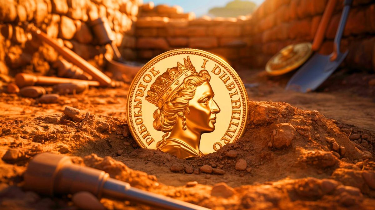 Les archéologues israéliens « révèlent un secret millénaire » : cette découverte d’une pièce d’or égyptienne crée un tumulte régional Illustration de la découverte d'une pièce d'or rare de la reine Bérénice II à Jérusalem.