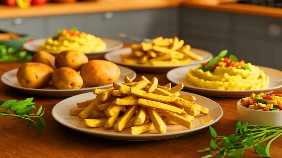 « Manger des frites multiplie le diabète par 1,27 » : Harvard alerte sur le danger caché des pommes de terre frites et recommande des céréales complètes Illustration de l'impact de la préparation des pommes de terre sur le risque de diabète de type 2.