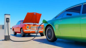 Illustration de la comparaison des coûts d'entretien entre voitures électriques et thermiques.