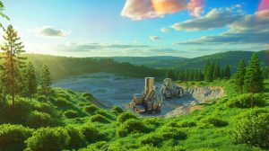 Illustration de l'accord secret pour l'exploration d'un gisement de thorium dans les Vosges par une entreprise chinoise.