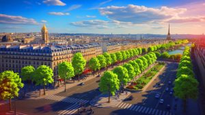 Illustration de la vulnérabilité de Paris face aux vagues de chaleur accrues.