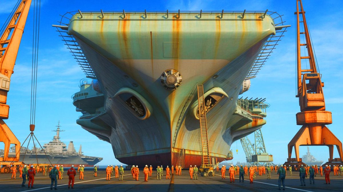 « C’est un gouffre financier » : le démantèlement des porte-avions nucléaires américains coûte plus cher que leur construction et écrase la Navy Illustration de la complexité du démantèlement des porte-avions nucléaires et des défis environnementaux associés.