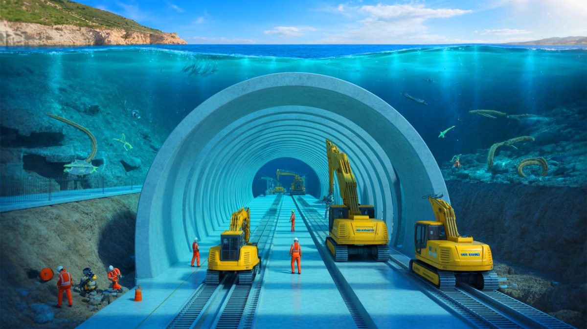 « On va traverser la mer en train » : le tunnel sous-marin Maroc-Espagne validé après 40 ans d’attente fracasse toutes les frontières Illustration de la connexion sous-marine entre le Maroc et l'Espagne à travers le tunnel sous le détroit de Gibraltar.