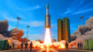 Illustration de la présentation du missile hypersonique Chiang-Kong par Taiwan pour renforcer sa défense nationale.