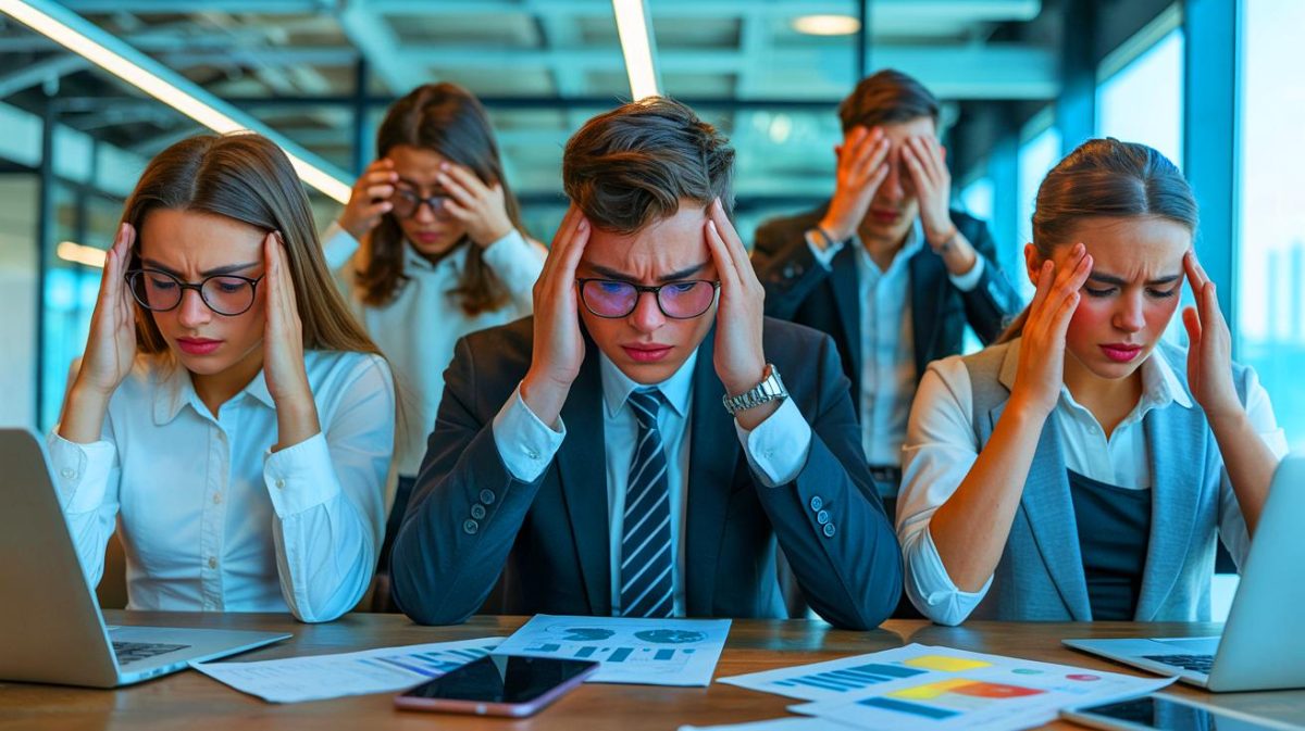 « C’est l’enfer pour 83% des jeunes au travail » : cette étude révèle une génération Z au bord du burn-out qui exige tout changer Illustration de la pression professionnelle ressentie par la génération Z.
