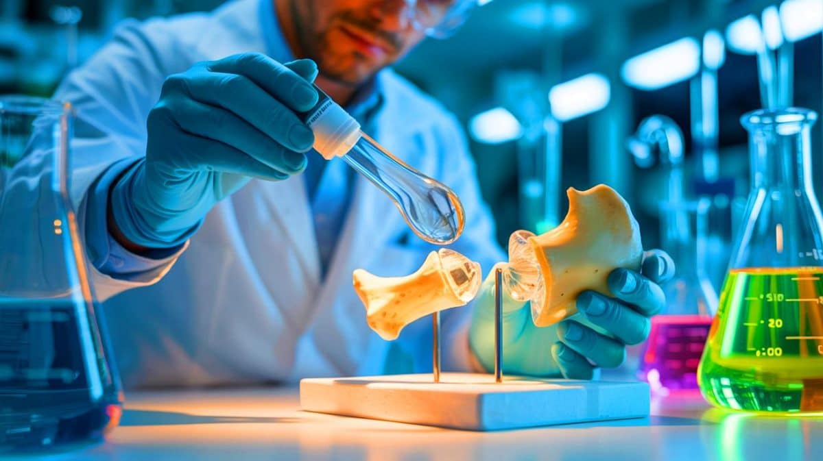 Attention : ce nouvel adhésif révolutionnaire répare les os en 10 minutes, une avancée médicale incroyable ! Illustration de l'adhésif médical inspiré des huîtres pour la réparation rapide des fractures osseuses.