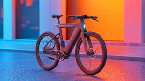 Illustration de l'innovation du vélo électrique Pi-POP utilisant des supercondensateurs pour une autonomie illimitée.