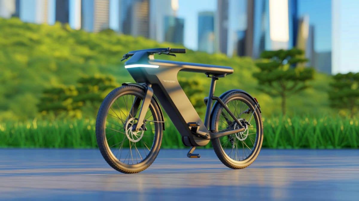 « J’en ai marre de recharger mon vélo tous les soirs » : ce français invente l’autonomie infinie et ridiculise Tesla avec ses supercondensateurs révolutionnaires Illustration de l'innovation du vélo électrique Pi-POP utilisant des supercondensateurs pour une autonomie illimitée.