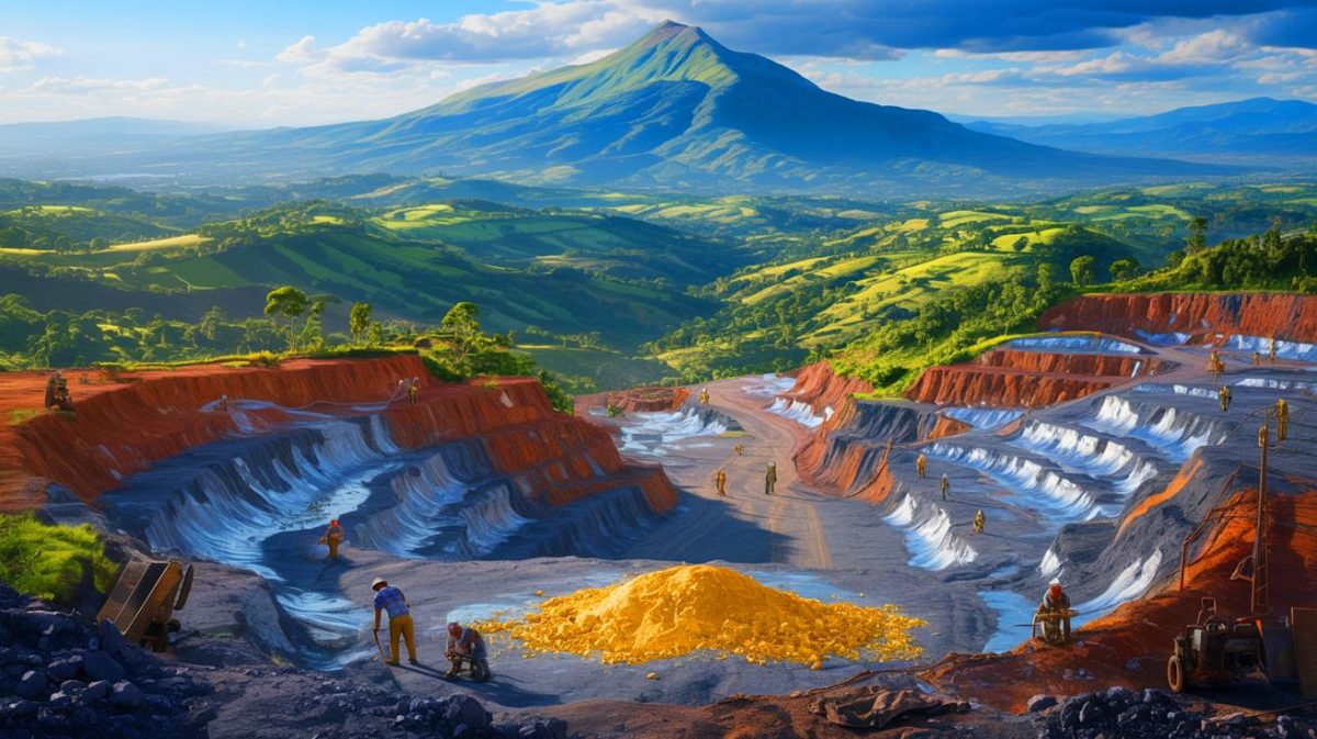 La Colombie découvre un gisement d’argent et d’or avec 1 877 grammes par tonne qui dépasse largement les moyennes industrielles mondiales Illustration de la découverte de gisements massifs d'argent et d'or en Colombie par Outcrop Silver & Gold.