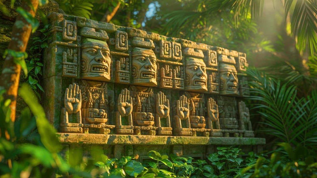 « Les Mayas parlaient avec leurs mains » : cette découverte sur l’Altar Q révèle un langage des signes secret vieux de 1 500 ans Illustration de l'interprétation des poses de mains sur Altar Q comme un langage des signes caché.