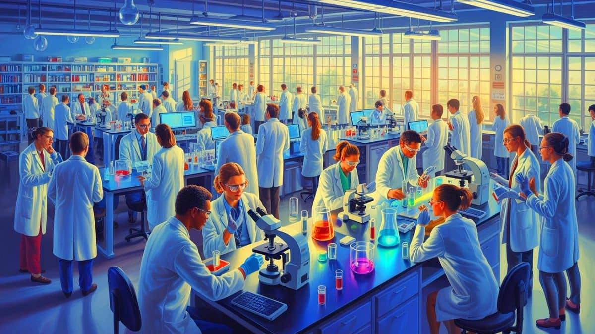 Ces laboratoires privés qui volent vos impôts publics et développent des technologies cachées depuis des décennies Illustration de la recherche scientifique et de la collaboration internationale.