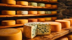 Illustration de la découverte évolutive d'un champignon dans une cave à fromage du Vermont.