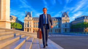 Illustration de François Bayrou quittant ses fonctions de Premier ministre après neuf mois de mandat.