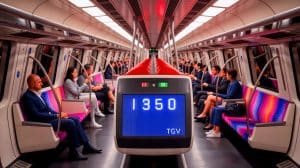 Illustration de la nouvelle numérotation à trois chiffres des sièges dans les TGV de la SNCF.