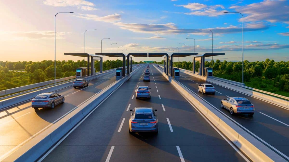 « 90 euros d’amende si j’oublie de payer » : ces péages français sans barrière qui piègent les automobilistes exaspèrent les loueurs de voitures Illustration de l'impact des péages à flux libre sur la fluidité du trafic et les défis de paiement différé.