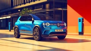 Illustration de la nouvelle Renault R4 Société, un crossover électrique destiné aux entreprises.