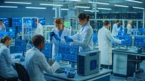 Illustration de l'impact des technologies modernes sur la recherche scientifique.