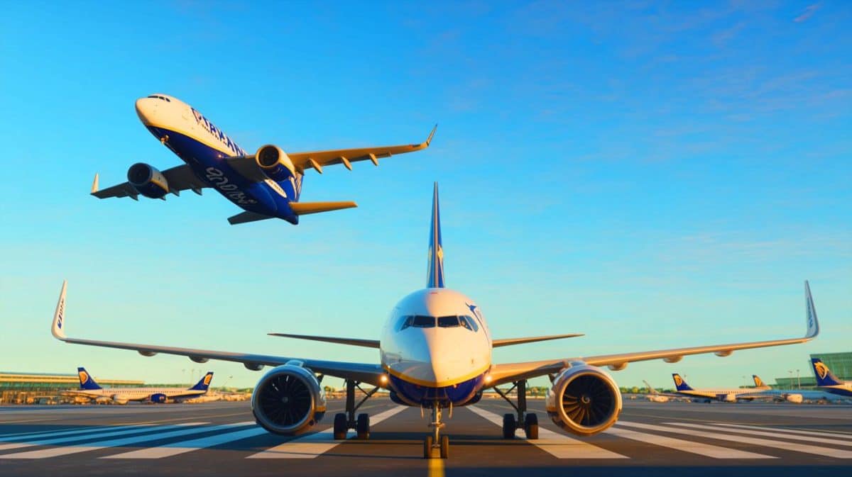 « Ryanair abandonne Boeing après 600 avions achetés » : cette trahison historique va déclencher la guerre commerciale entre Airbus et Boeing Illustration de la stratégie de diversification de Ryanair avec l'intégration potentielle d'Airbus dans sa flotte.