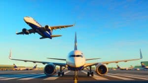 Illustration de la stratégie de diversification de Ryanair avec l'intégration potentielle d'Airbus dans sa flotte.