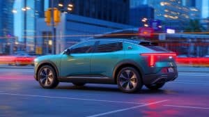 Illustration de la Deepal S07, le dernier SUV électrique de Changan, alliant performance et technologie avancée.