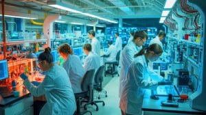 Illustration de l'importance de la recherche scientifique et de ses implications pour l'innovation et le développement futur.