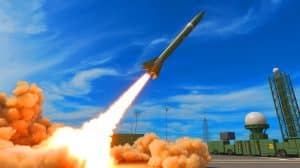 Illustration de l'essai réussi du missile hypersonique V-MAX par la France.