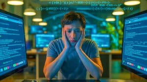 Illustration de Sam Altman, PDG d'OpenAI, témoignant devant le comité sénatorial sur l'intelligence artificielle.