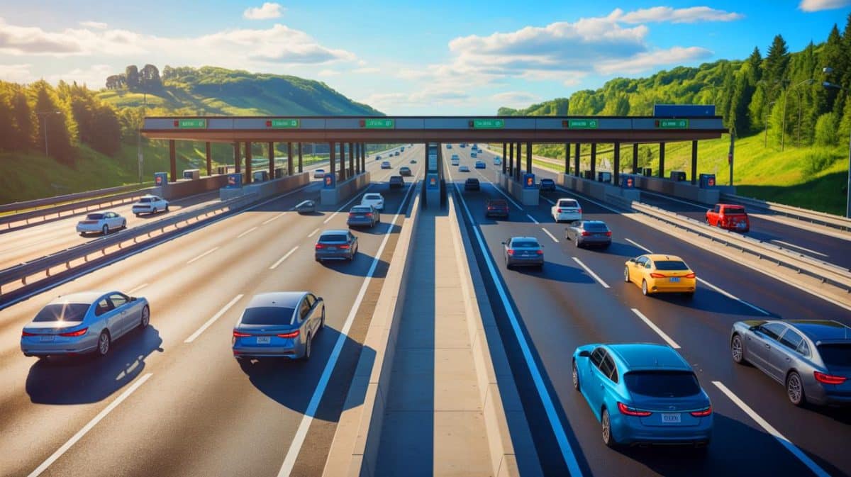 « Ils ne veulent pas que vous le sachiez » : cette astuce légale fait baisser vos péages d’autoroute jusqu’à 20 % (et elle marche partout en France) Illustration de stratégies pour réduire les coûts de péage sur les autoroutes.