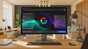 Illustration de l'exclusion de la France des innovations IA de Google.