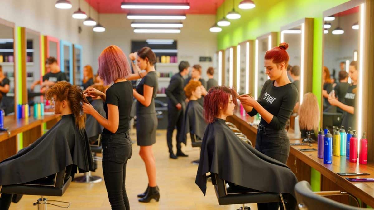 « J’ai payé ma coupe 7 € » : ces salons d’application où vous pouvez vous faire coiffer comme un pro pour presque rien (et ils cherchent des modèles) Illustration de l'économie réalisée en se rendant dans un salon d'application de coiffure.