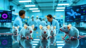 Illustration de l'effet rajeunissant de l'Exénatide sur les tissus des souris vieillissantes.