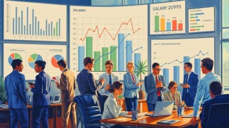 En 2026, votre salaire augmentera peu malgré vos efforts : découvrez l’impact réel sur votre carrière Illustration de l'évolution modérée des augmentations salariales prévues pour 2026 dans différents secteurs.